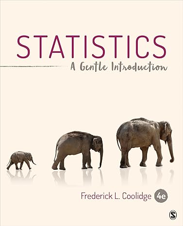 Test Bank for Statistics A Gentle Introduction 4th Edition by Frederick L. Coolidge