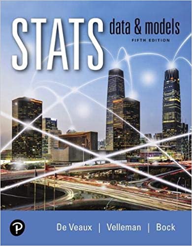 Test Bank for Stats Data and Models 5th Edition by Richard D. De Veaux