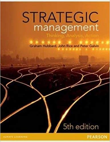 Test Bank for Strategic Management 5th Edition by Graham Hubbard