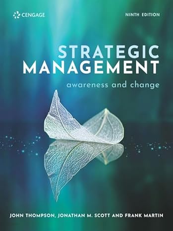 Test Bank for Strategic Management Awareness and Change 9th Edition by John Thompson