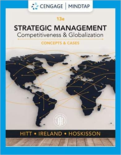 Test Bank for Strategic Management Concepts and Cases Competitiveness and Globalization 13th Edition by Michael A. Hitt