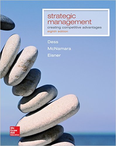 Test Bank for Strategic Management Creating Competitive Advantages 8th Edition by Gregory Dess