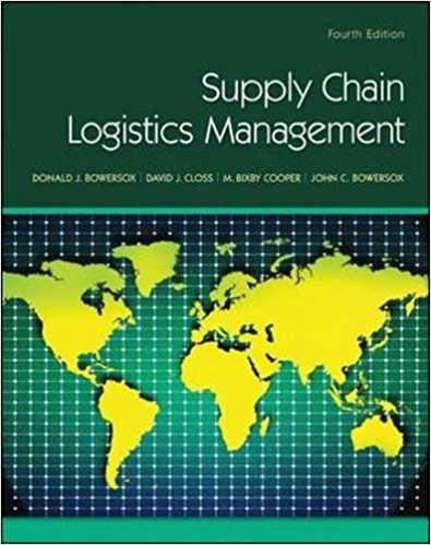 Test Bank for Supply Chain Logistics Management 4th Edition by Donald Bowersox
