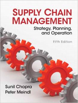 Test Bank for Supply Chain Management 5th Edition by Sunil Chopra