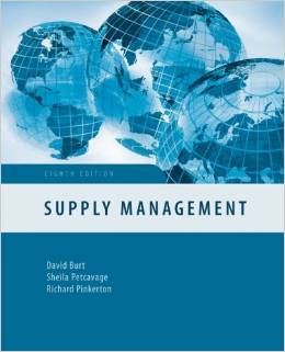 Test Bank for Supply Management 8th Edition by David N. Burt