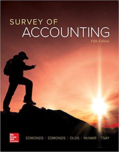 Test Bank for Survey of Accounting 5th Edition by Thomas P Edmonds