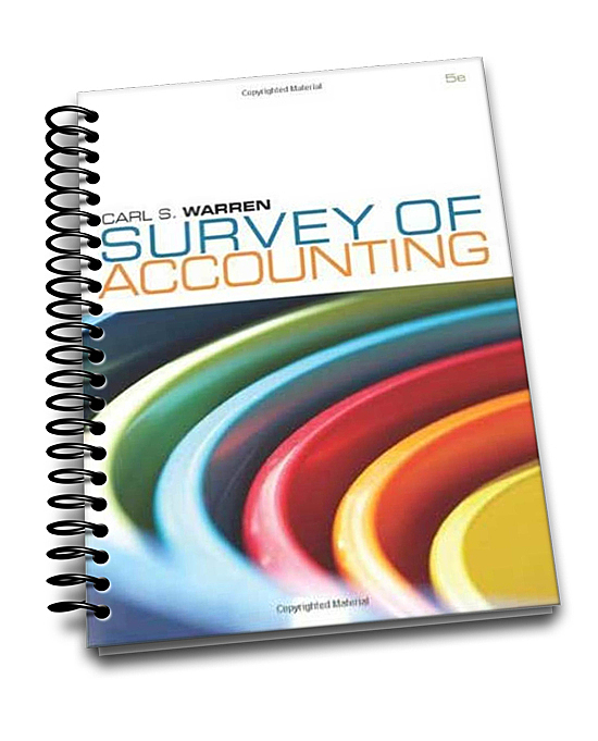 Test Bank for Survey of Accounting 5th Edition by Carl S. Warren