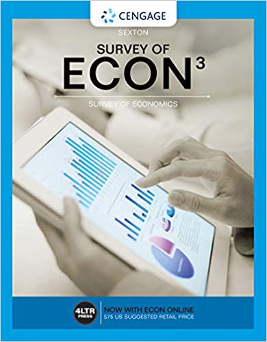Test Bank for Survey of ECON 3rd Edition by Robert L. Sexton