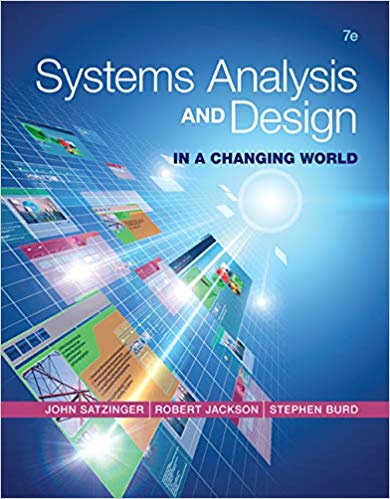 Test Bank for Systems Analysis and Design in a Changing World 7th Edition by John W. Satzinger