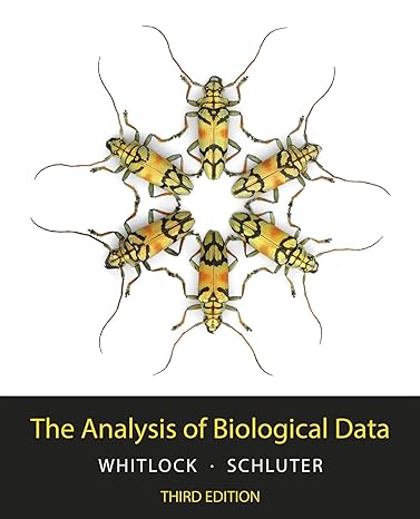 Test Bank for The Analysis of Biological Data 3rd Edition by Michael C. Whitlock