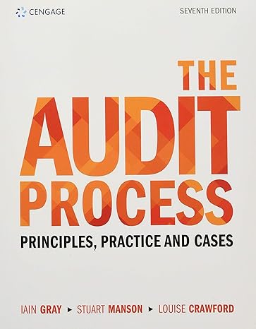 Test Bank for The Audit Process 7th Edition by Iain Gray