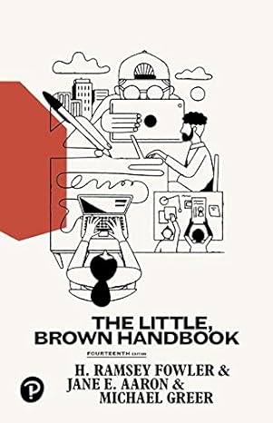Test Bank for The Little Brown 14th Edition by H. Ramsey Fowler
