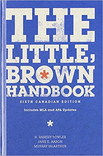 Test Bank for The Little Brown Handbook 6th Canadian Edition by H. Ramsey Fowler
