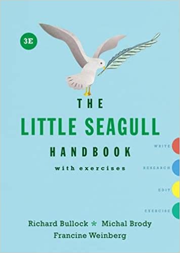 Test Bank for The Little Seagull Handbook with Exercises 3rd Edition by Richard Bullock
