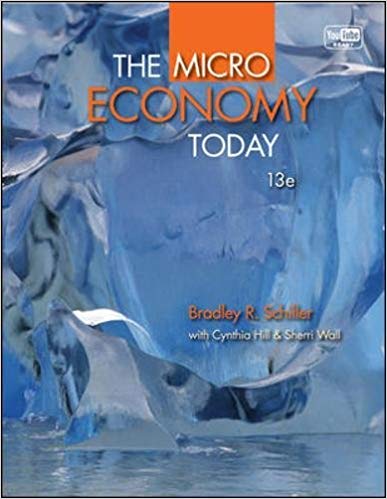 Test Bank for The Micro Economy Today 13th Edition by Bradley Schiller Cynthia Hill