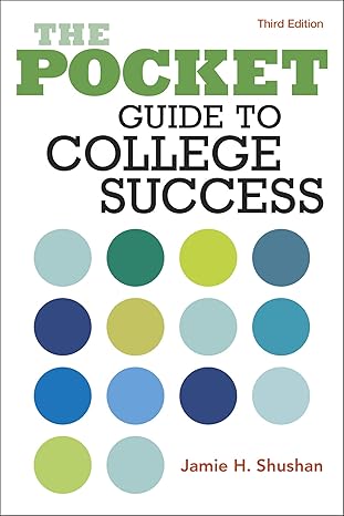 Test Bank for The Pocket Guide to College Success 3rd Edition by Jamie Shushan