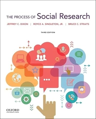Test Bank for The Process of Social Research 3rd Edition by Jeffrey C. Dixon