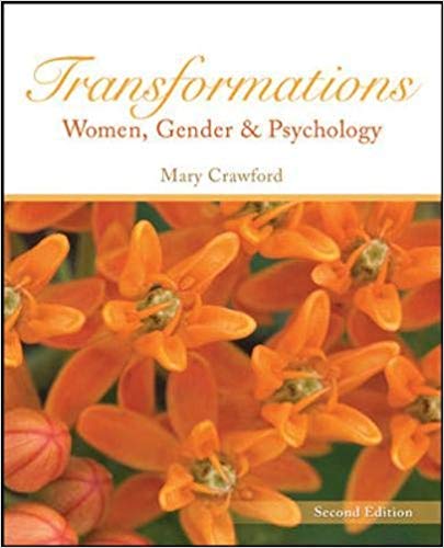 Test Bank for Transformations Women Gender and Psychology 2nd Edition by Mary Crawford