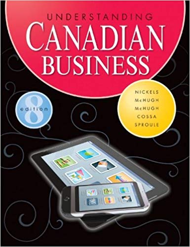 Test Bank for Understanding Canadian Business 8th Edition by William G Nickels