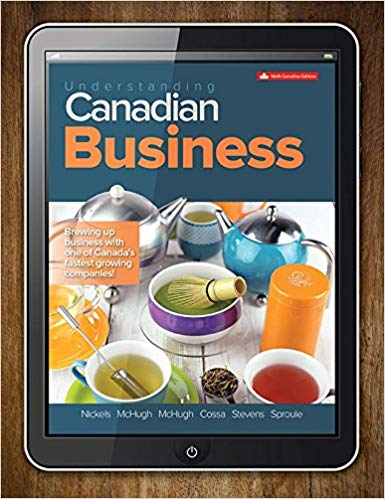 Test Bank for Understanding Canadian Business 9th Edition by William G Nickels