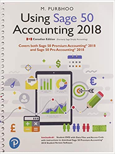 Test Bank for Using Sage 50 Accounting 2018 by Mary Purbhoo