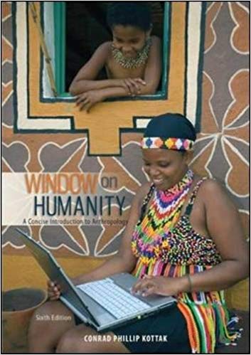 Test Bank for Window on Humanity A Concise Introduction to General Anthropology 6th Edition by Conrad Kottak
