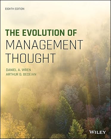Test Bank for Wren 8e The Evolution of Management Thought 8e